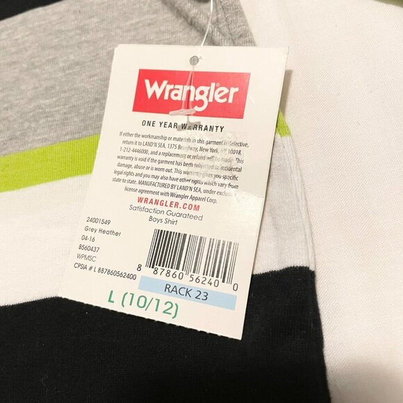 Wrangler Kids Boys Long Sleeve Shirt Size Large 10/12 - Picture 3 of 16